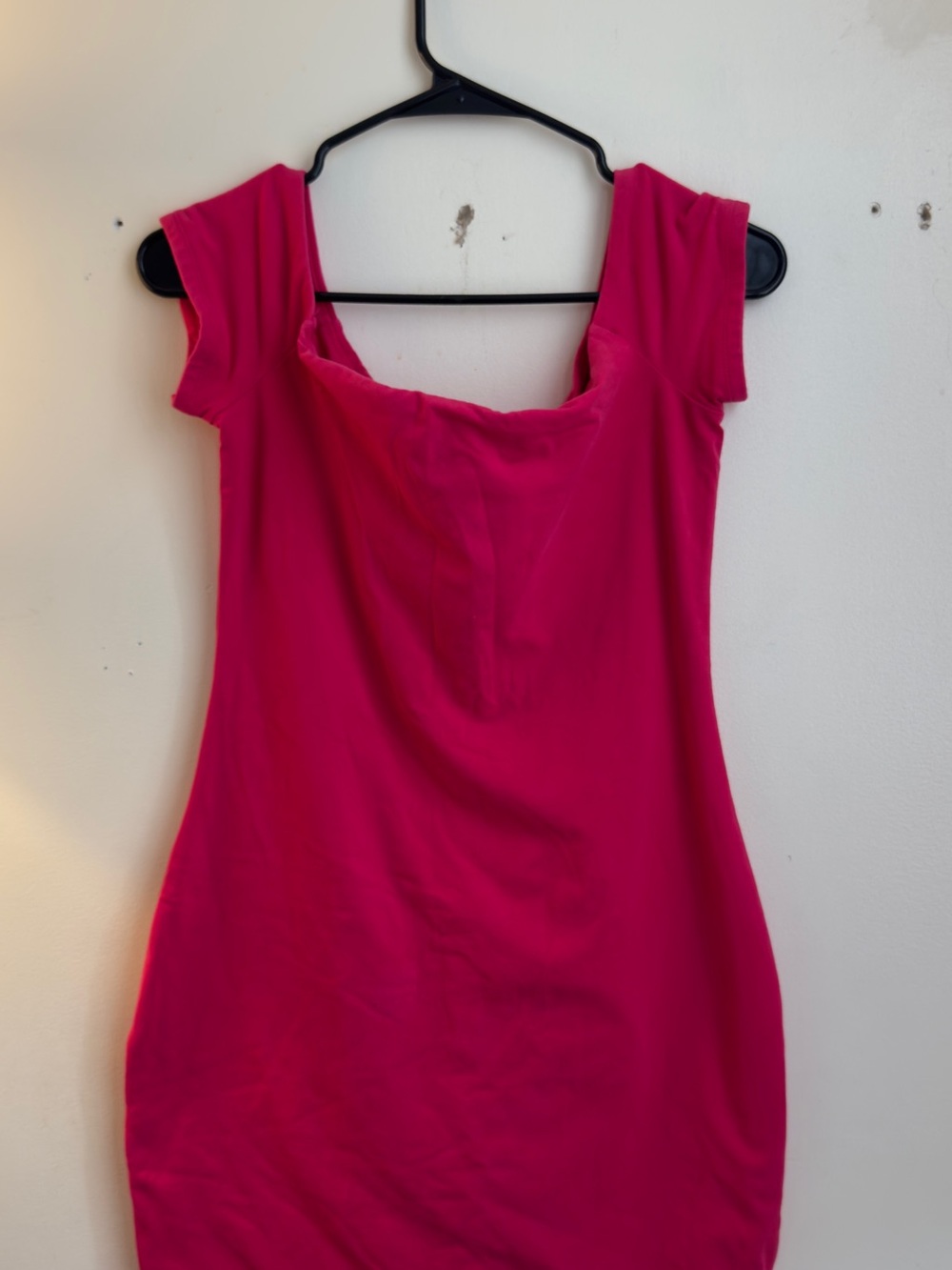 Express Women's Bright Fuchsia Cap Sleeve Crop Top